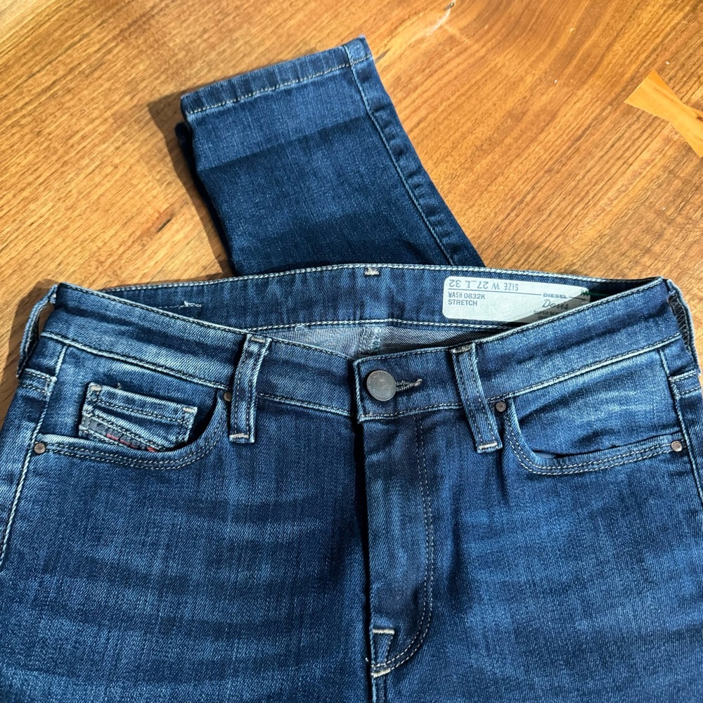 DIESEL Dark Wash Doris 0832K Super Skinny Jeans. Size Women’s W 27 L 32 - Picture 2 of 16